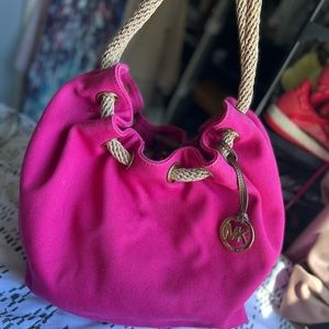 Pink boho Michael kors bag